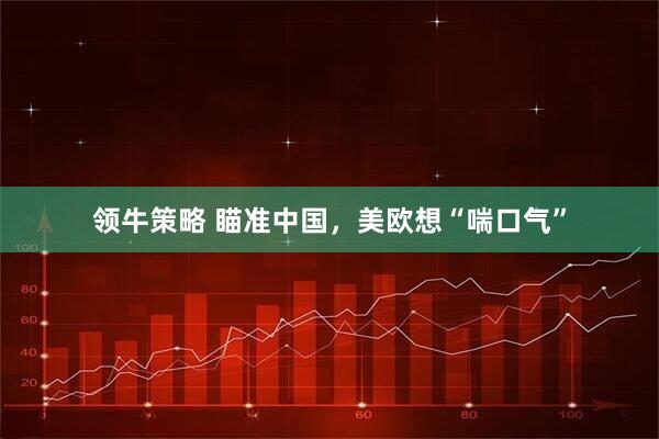 领牛策略 瞄准中国，美欧想“喘口气”
