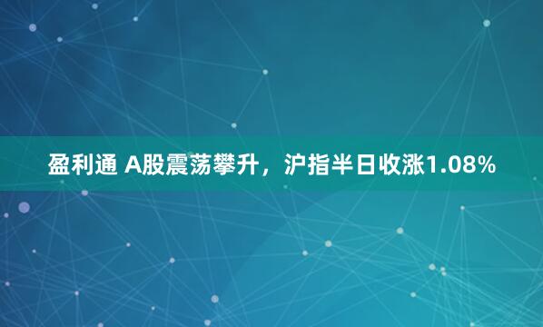 盈利通 A股震荡攀升，沪指半日收涨1.08%