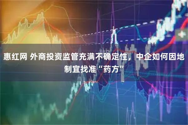 惠红网 外商投资监管充满不确定性，中企如何因地制宜找准“药方”